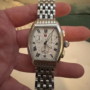 MICHELE Releve Silver Watch (EUC)